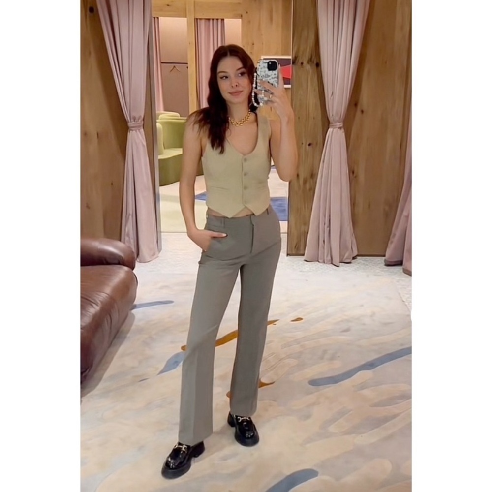 Aritzia Babaton Publish Pant Heather Modern Taupe